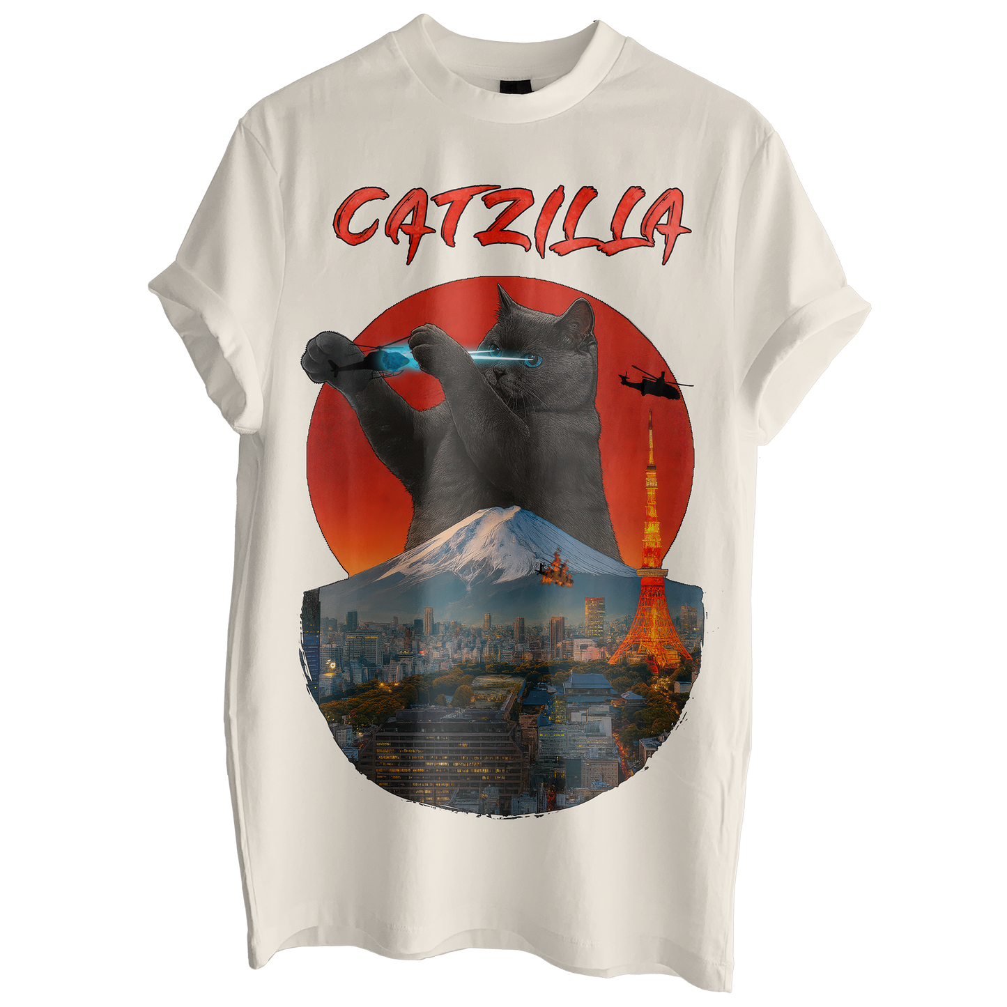 Catzilla Takes Tokyo Tee