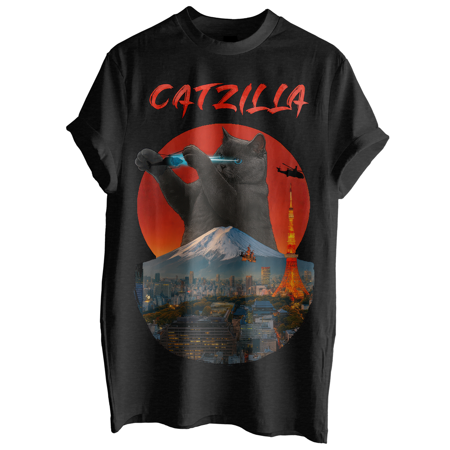 Catzilla Takes Tokyo Tee