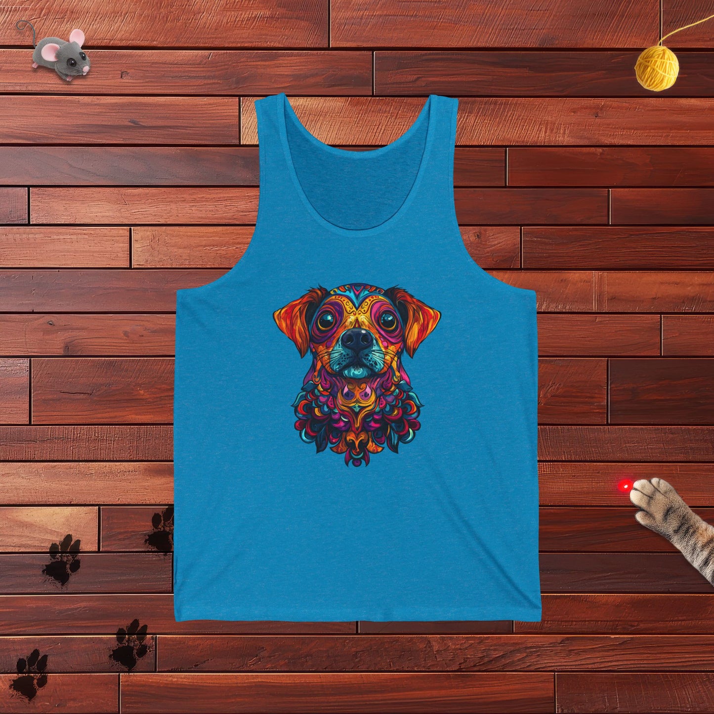 Dia De Muerte Perrito Mens Tank