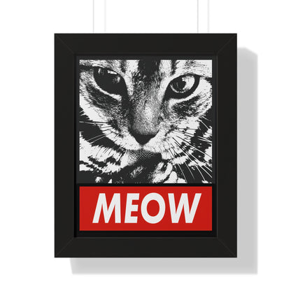 Meow Framed Wall Art