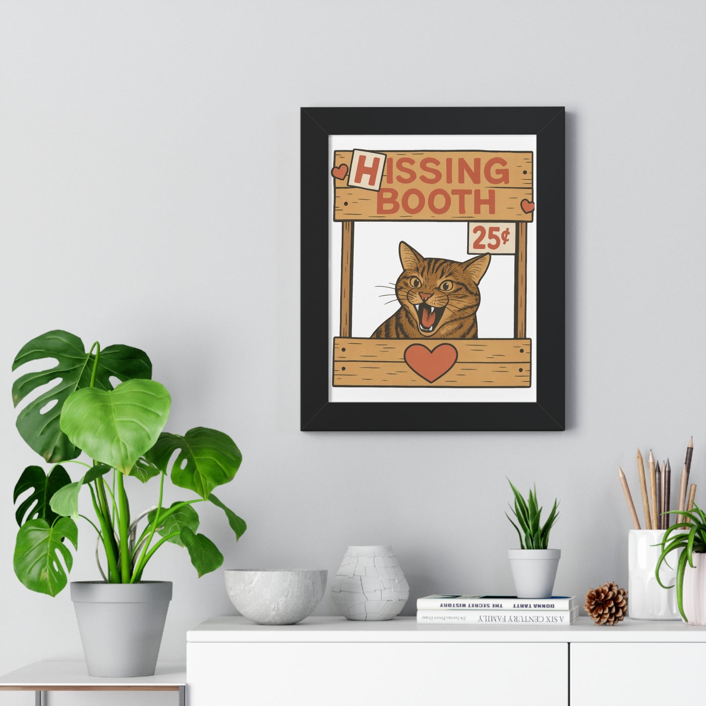 Hissing Booth Framed Wall Art