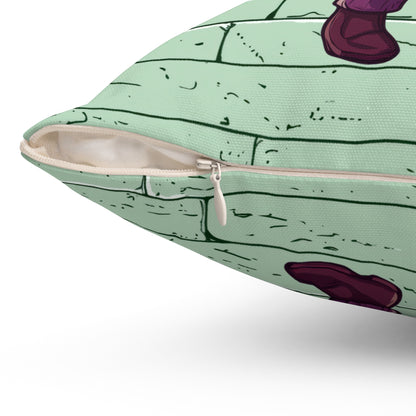 The Joker Cat Throw Pillow