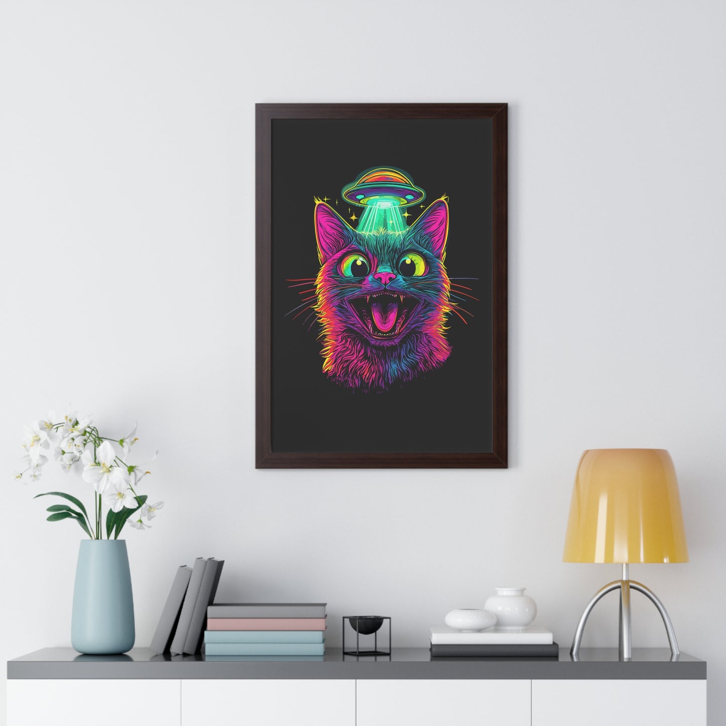 Alien Abduction Framed Wall Art