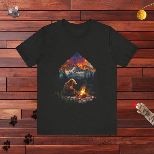 Camping Bear Mens Tee