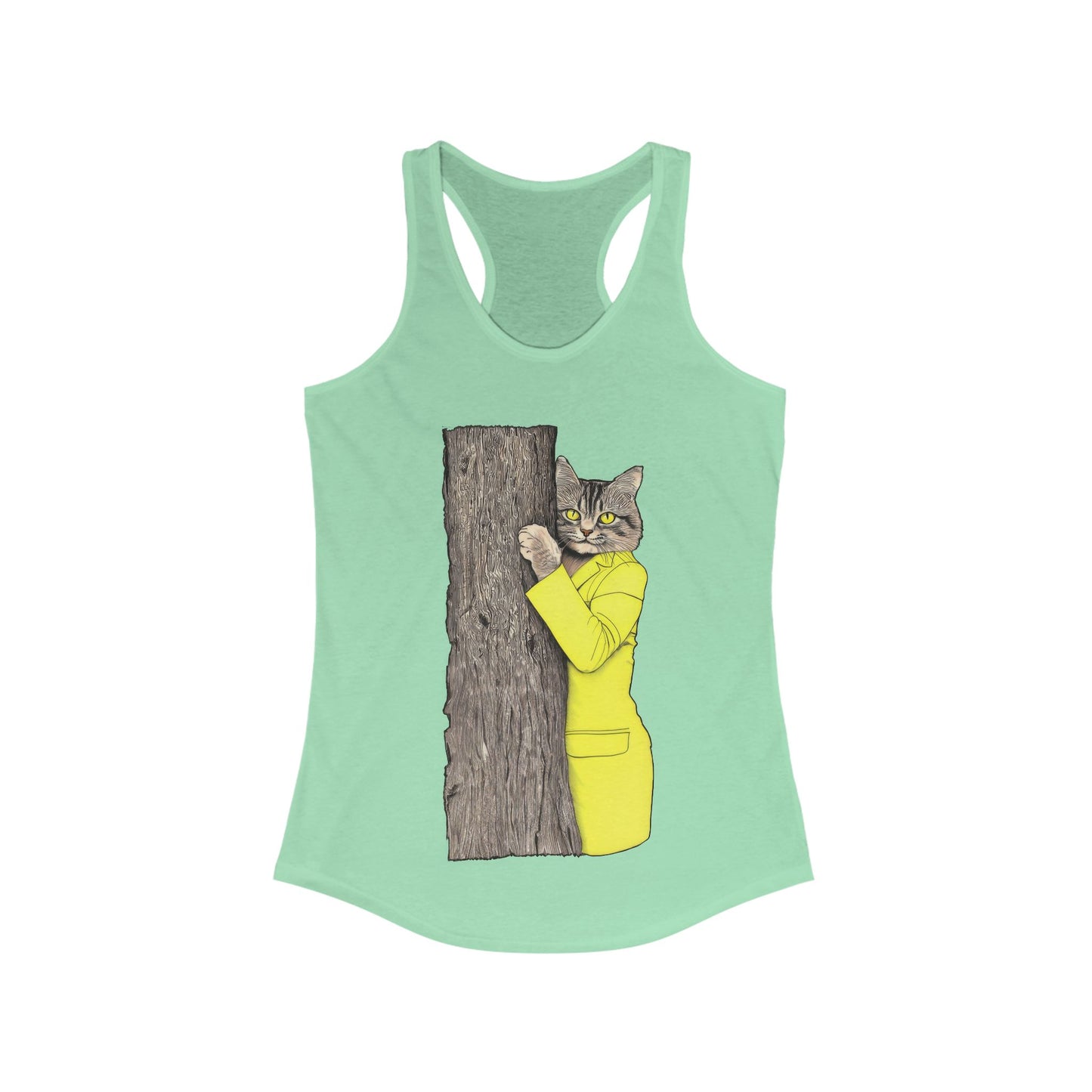 Yellow Jacket Cat Ladies Racerback Tank