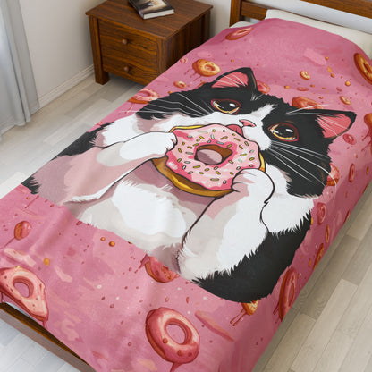 It's My Donut! Velveteen Plush Blanket