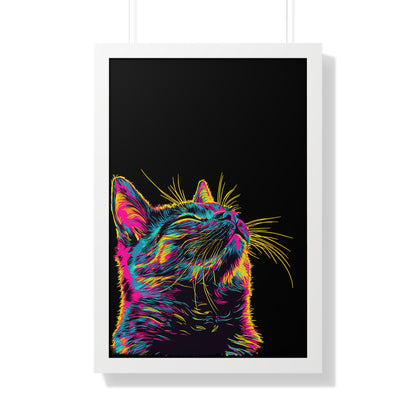 Electric Whiskers Framed Wall Art