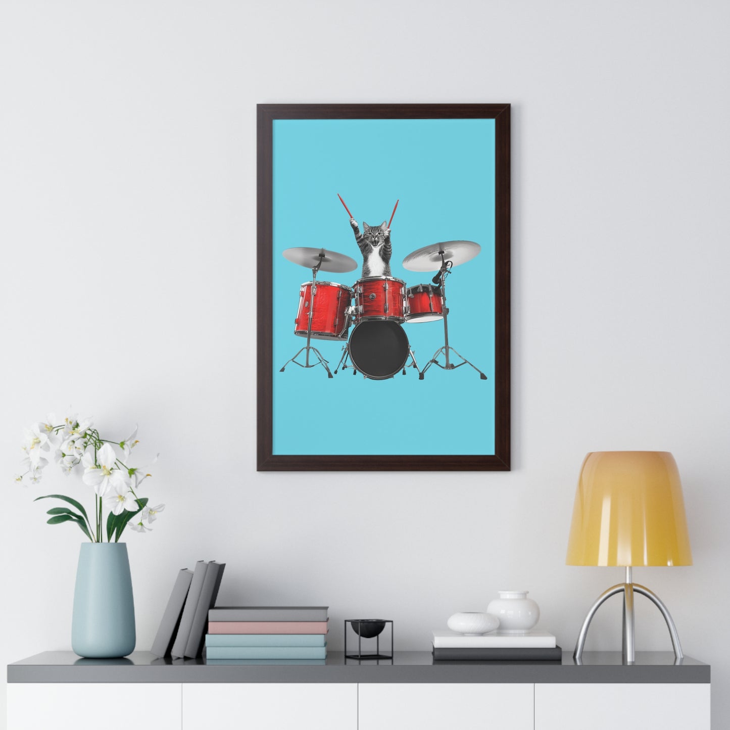 The Cutest Drummer Framed Wall Art