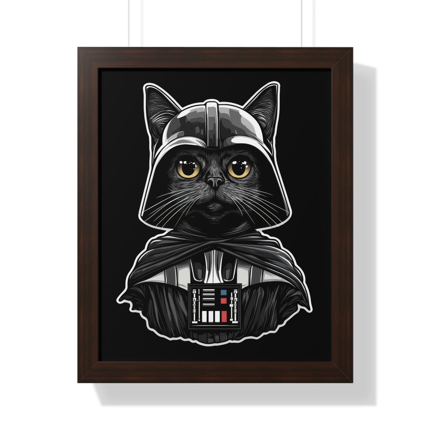 Darth Purrder Framed Wall Art