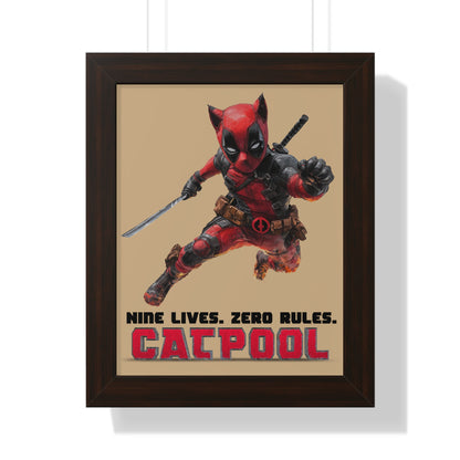 Catpool Framed Wall Art