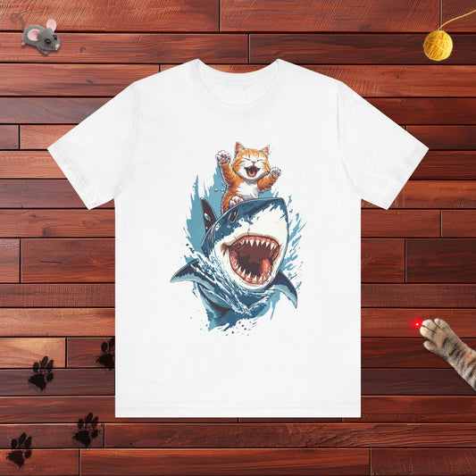 Shark Surfing Mens Tee