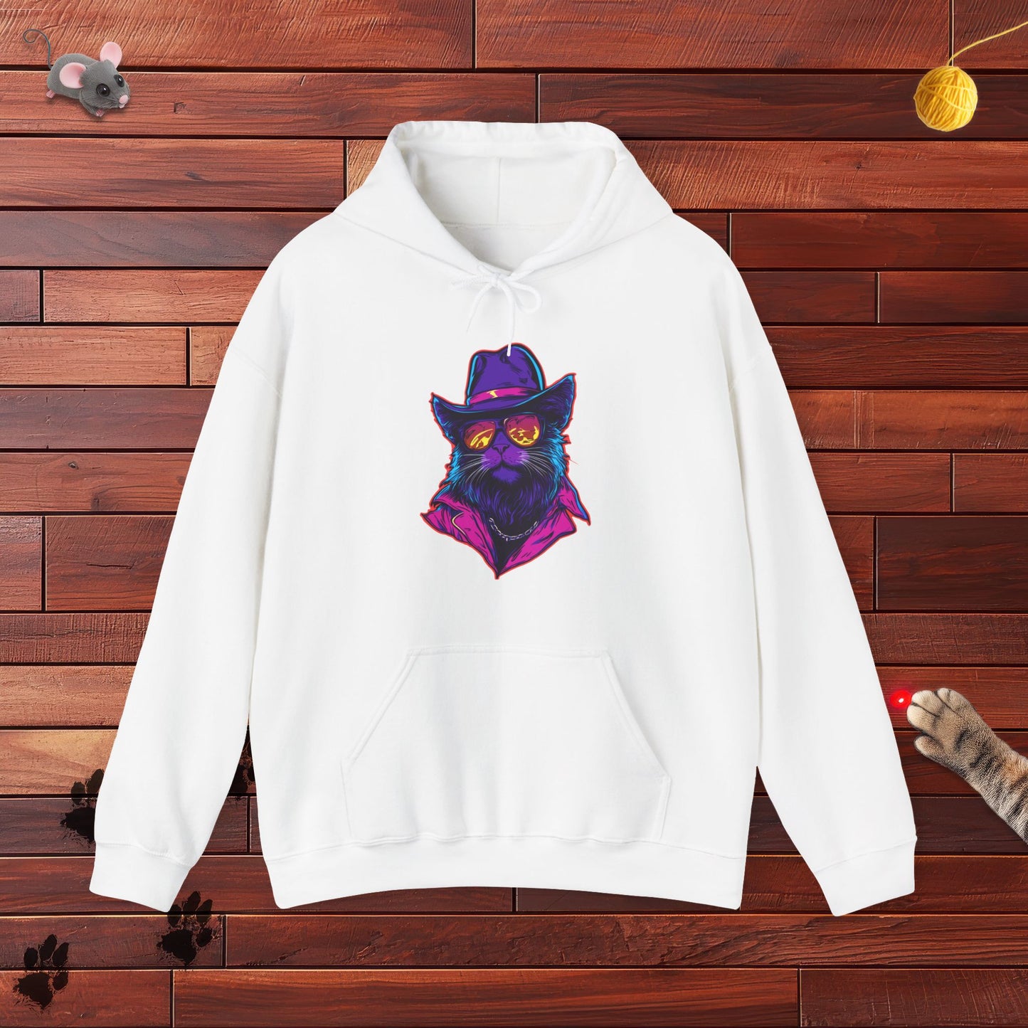 Meowcho Man Hoodie