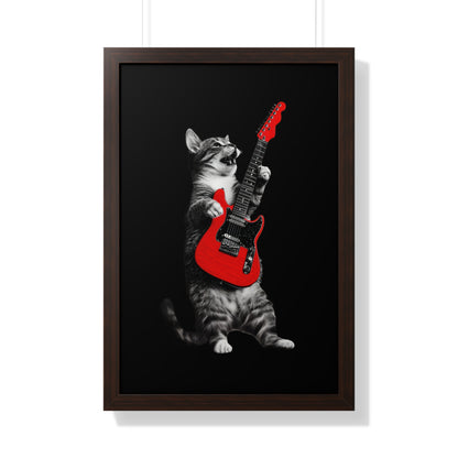 Guitar Gato Framed Wall Art