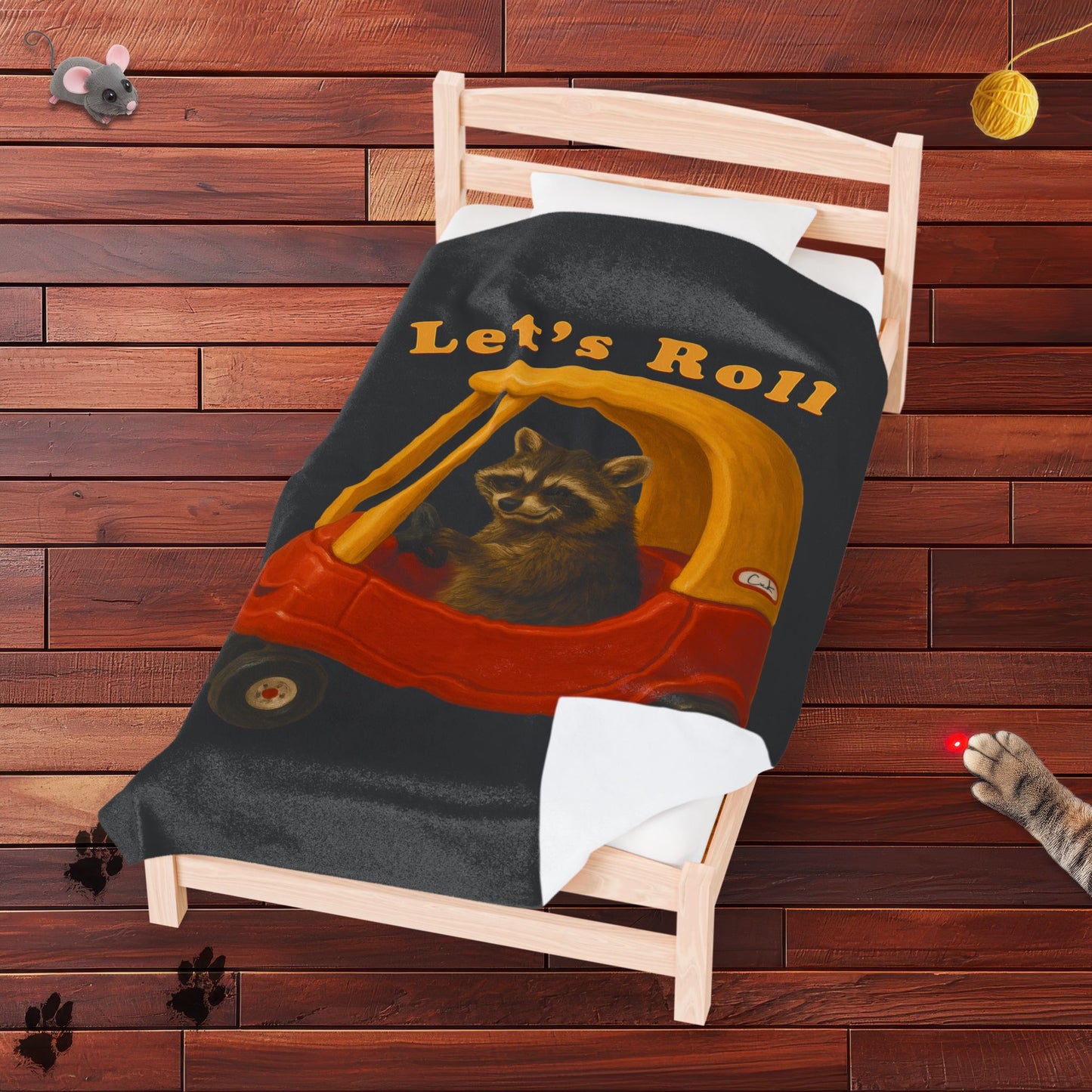 Lets Roll Velveteen Plush Blanket