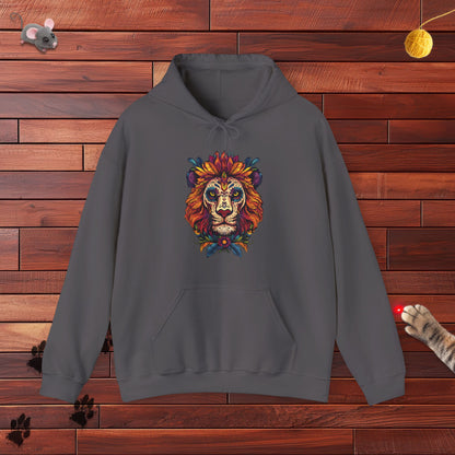 Dia De Muertos Lion Hoodie