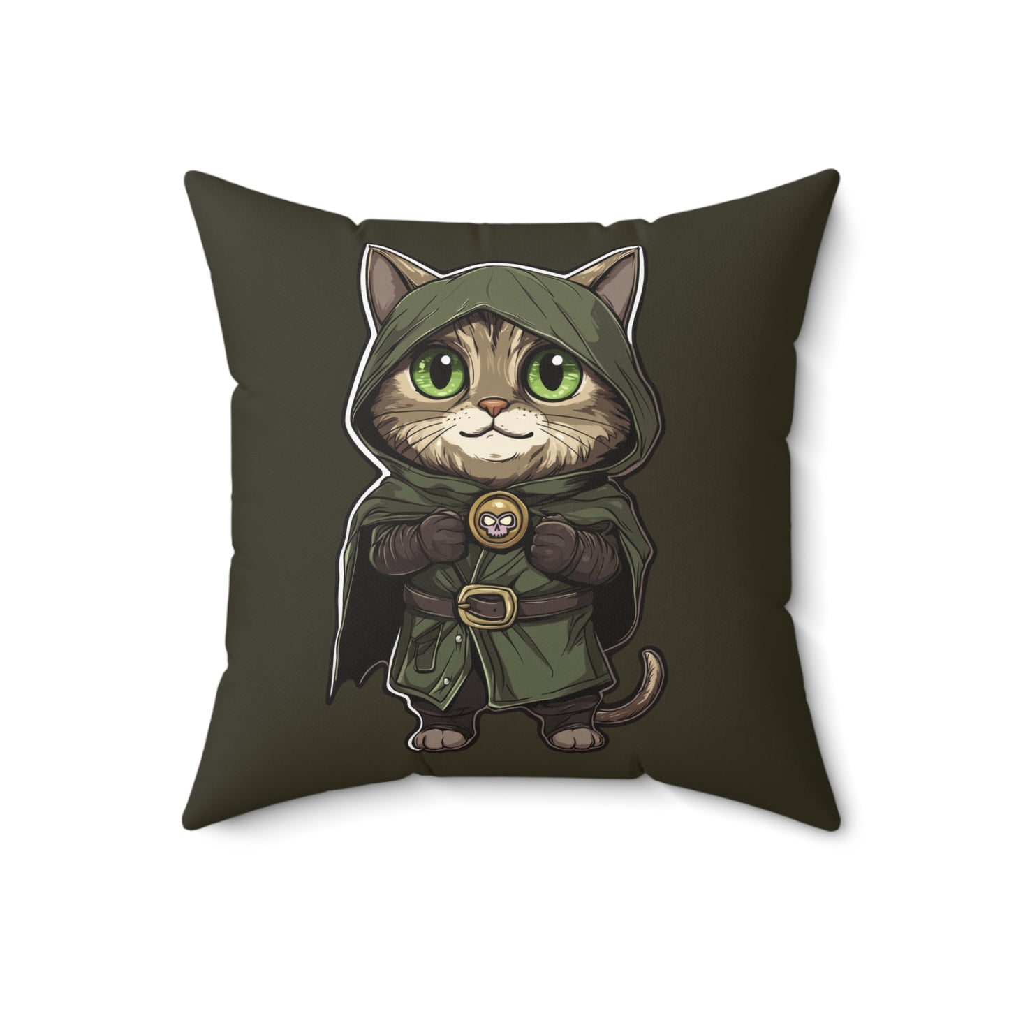 Dr. Doomcat Throw Pillow