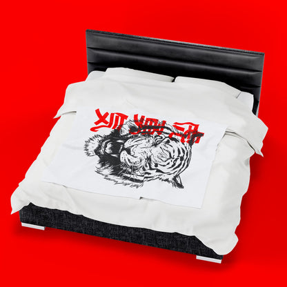 Born to Roar Velveteen Plush Blanket