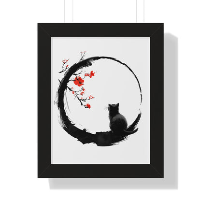 Zen Kitty Framed Wall Art