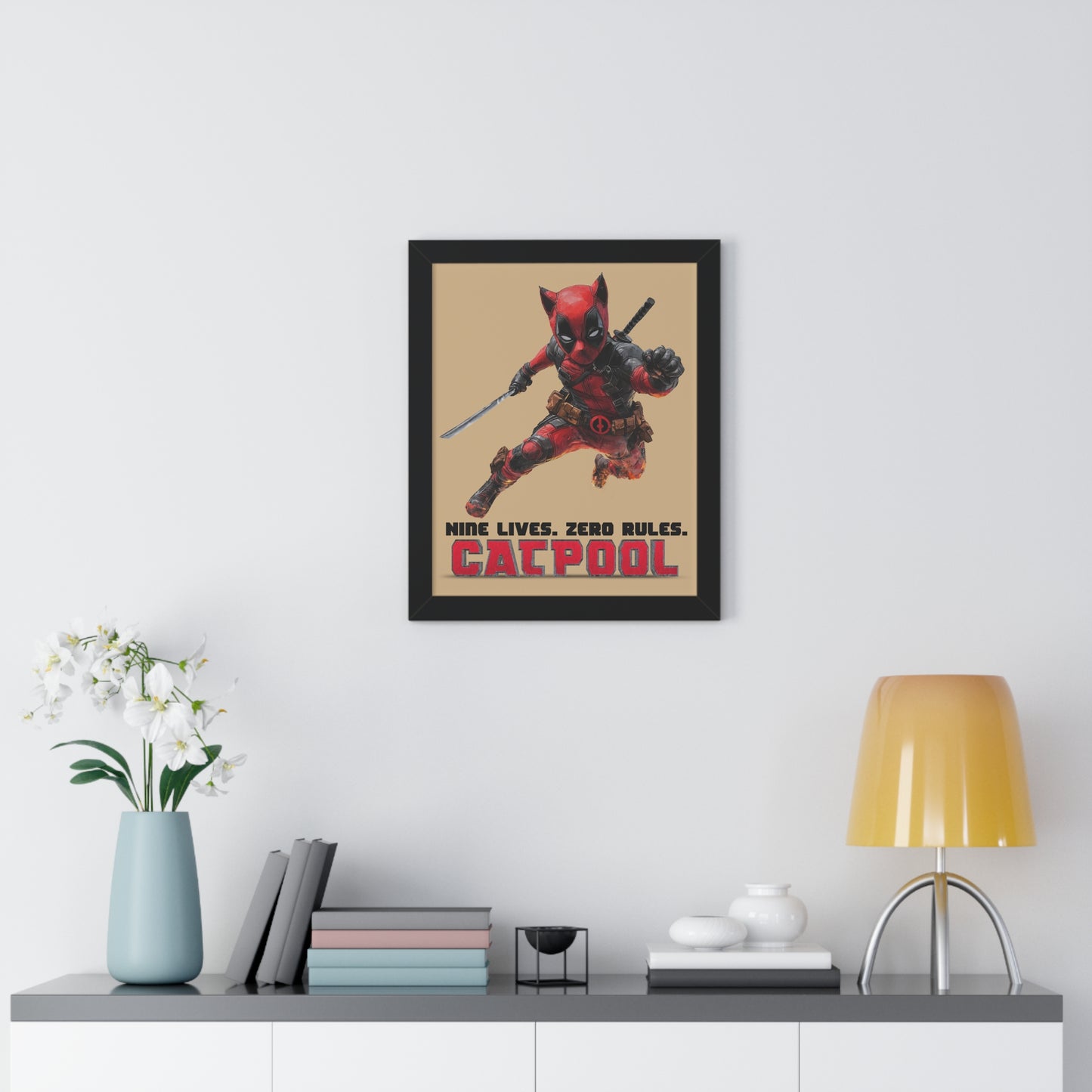 Catpool Framed Wall Art