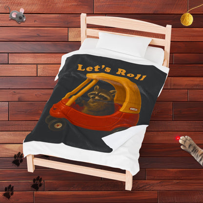 Lets Roll Velveteen Plush Blanket