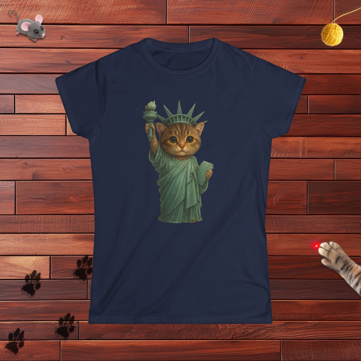 Statue of Meowberty Ladies Tee