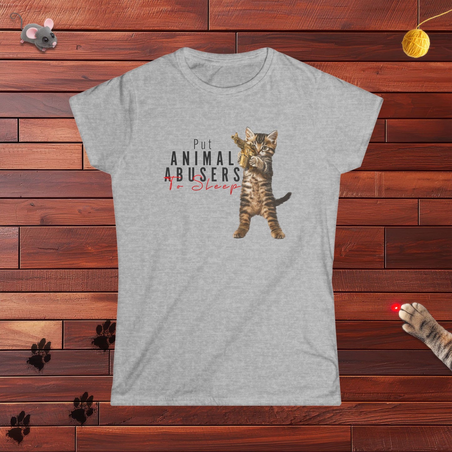 Put Animal Abusers To Sleep Ladies Tee