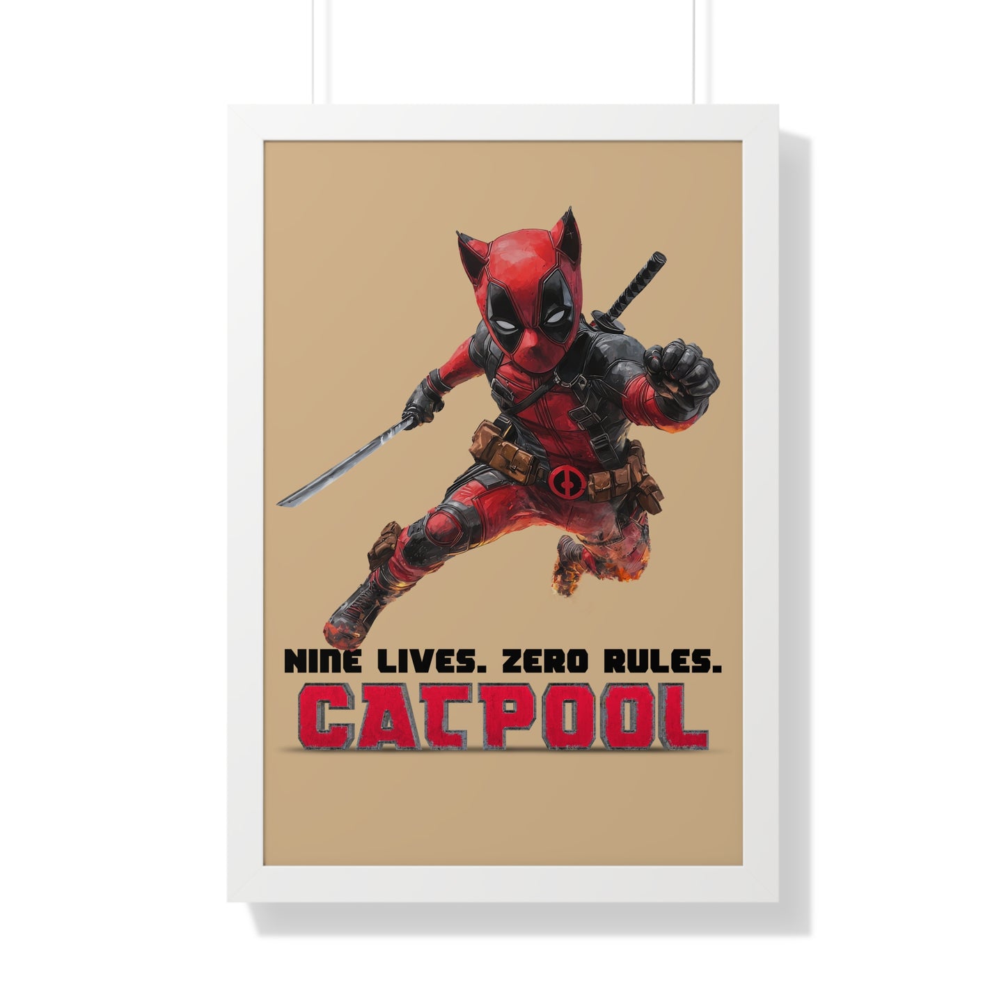 Catpool Framed Wall Art