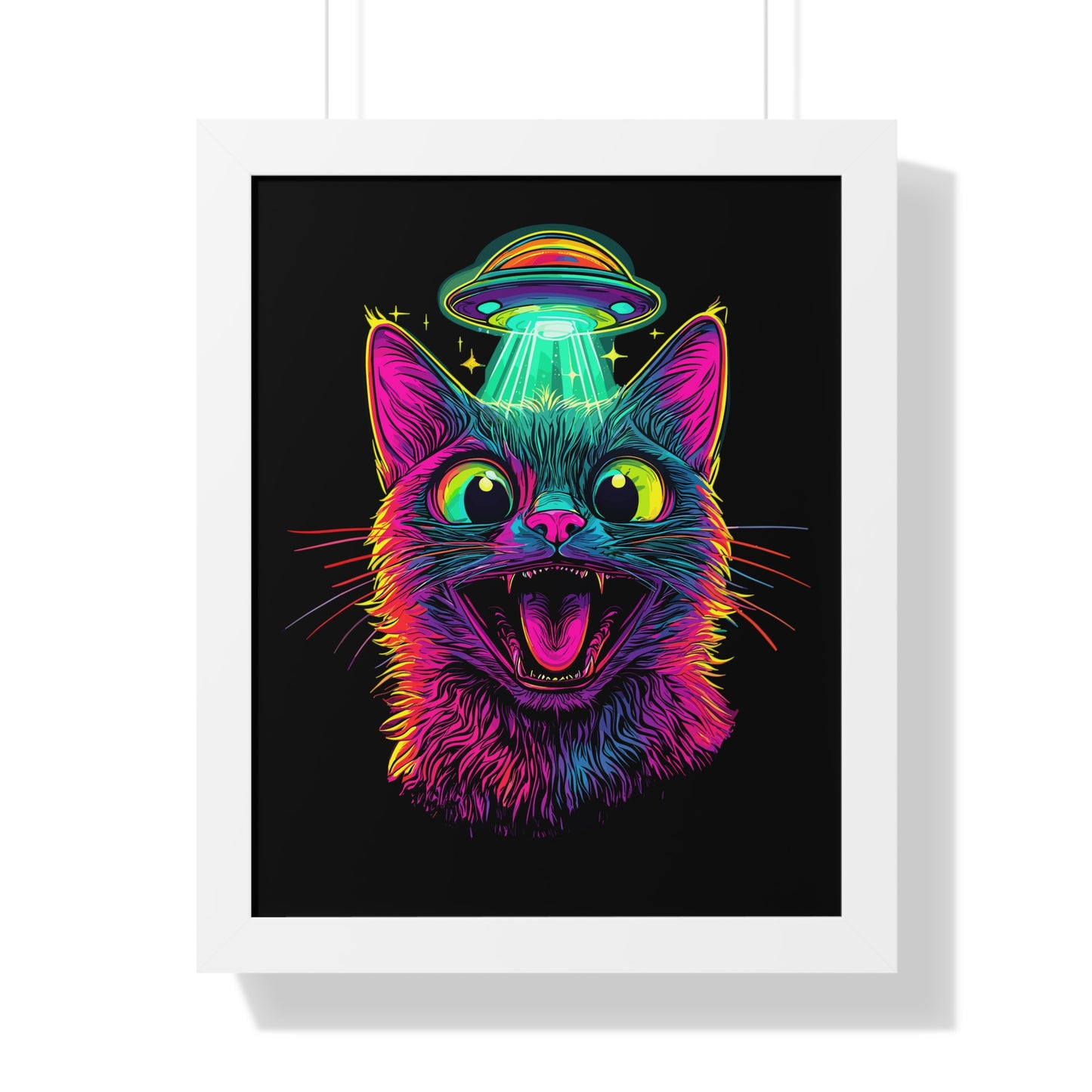 Alien Abduction Framed Wall Art