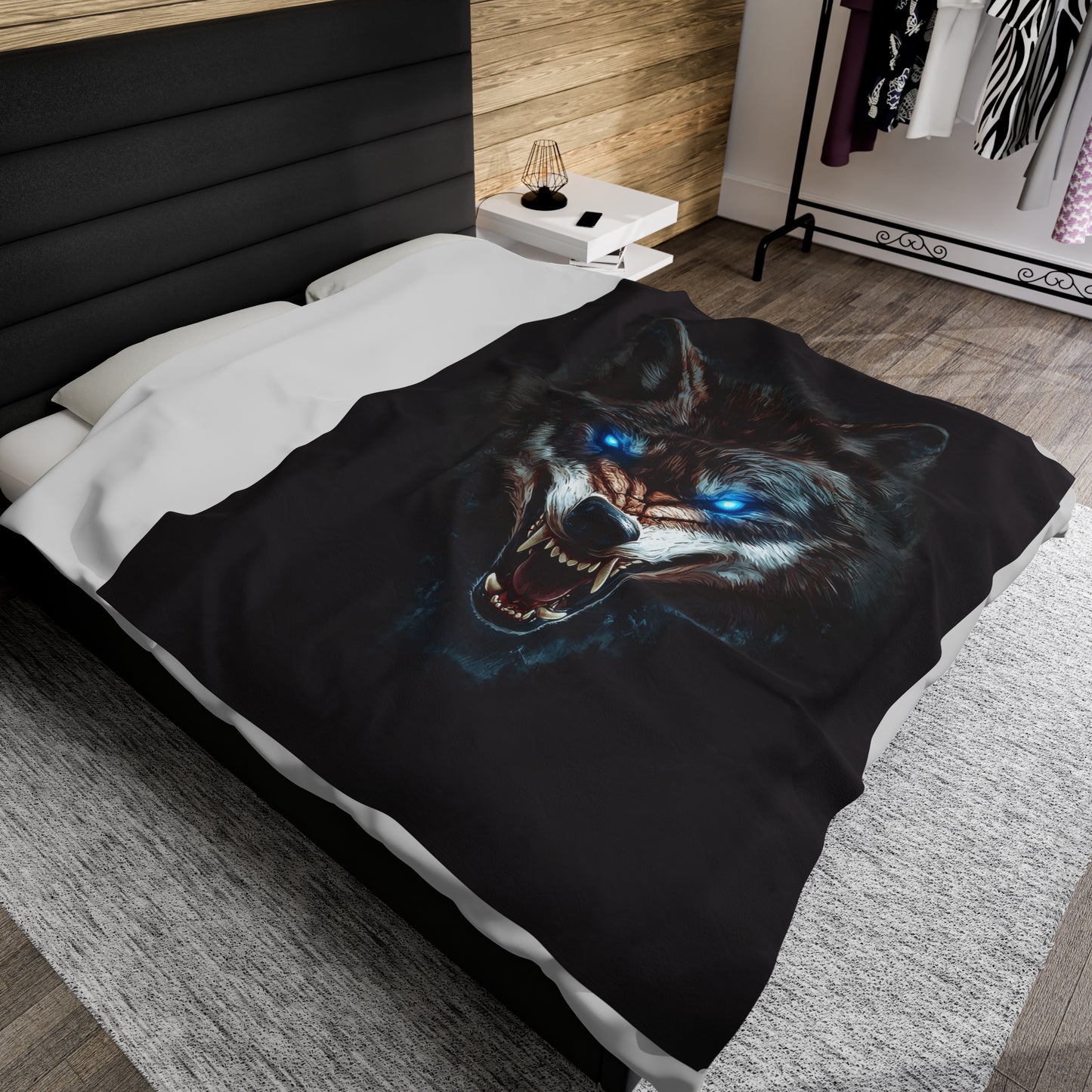 Hungry Like The Wolf Velveteen Plush Blanket