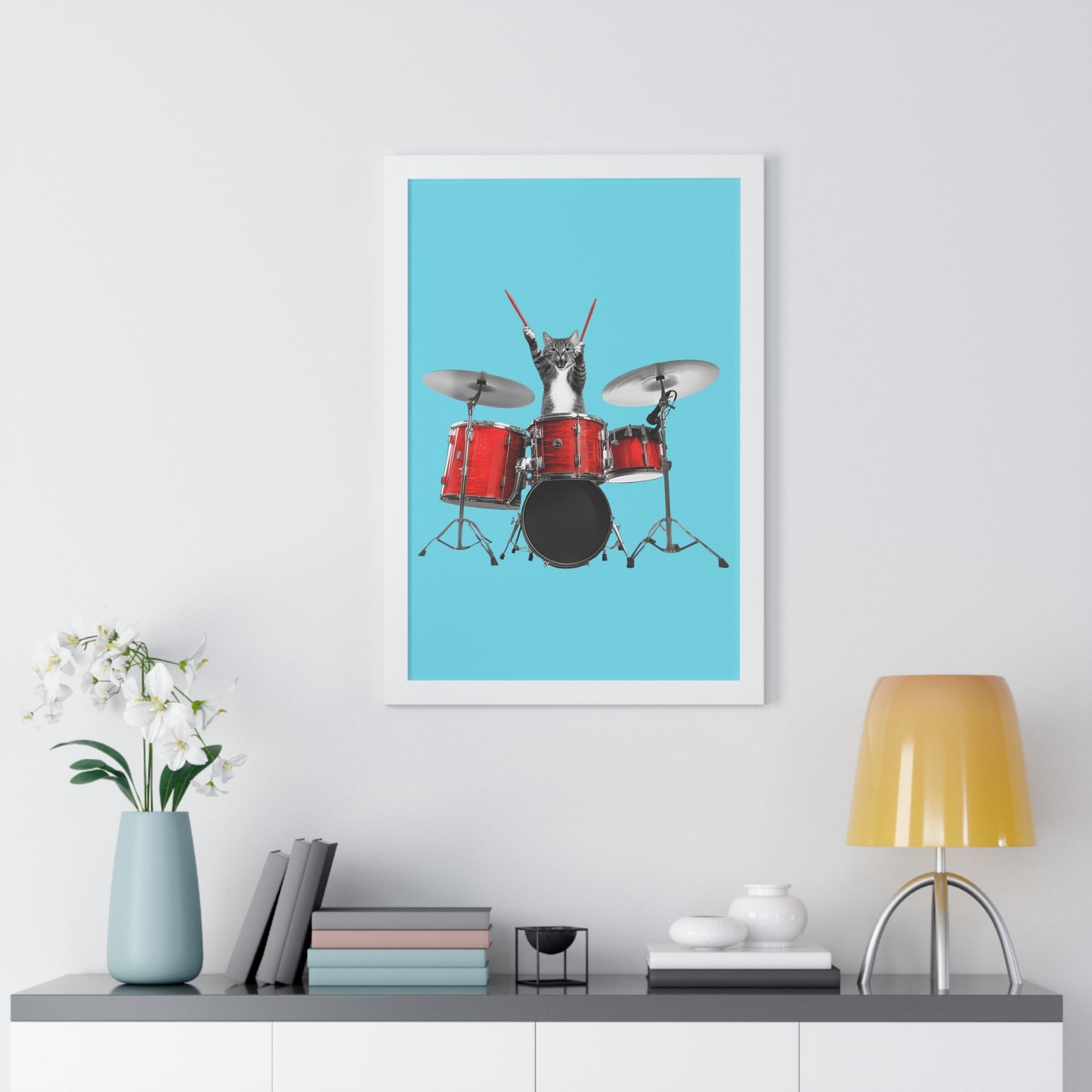 The Cutest Drummer Framed Wall Art