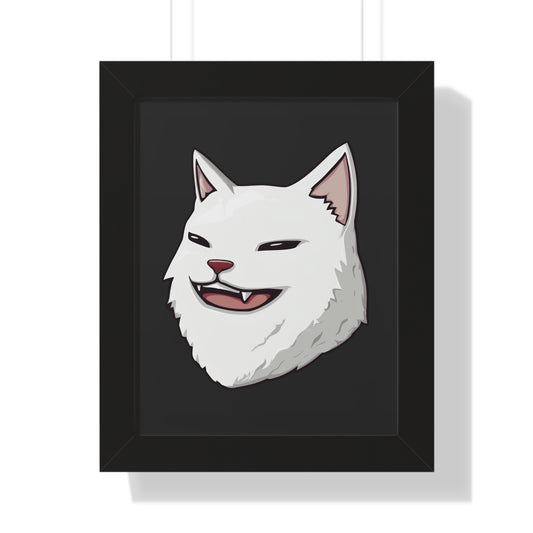 Trolling Cat Framed Wall Art