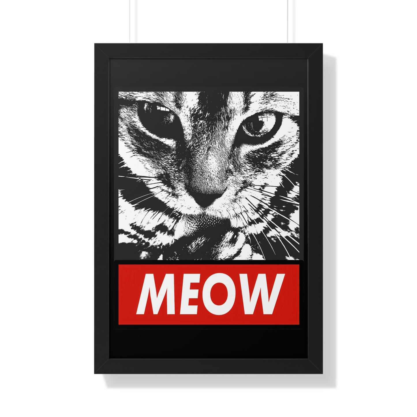 Meow Framed Wall Art