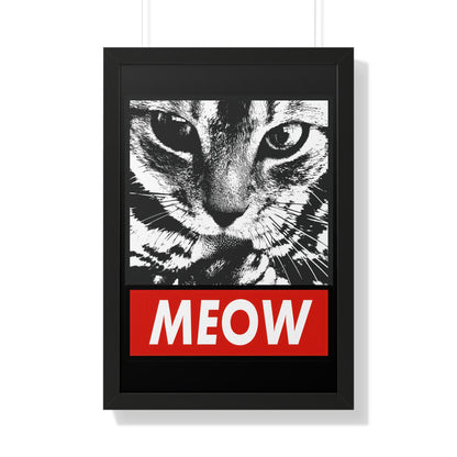 Meow Framed Wall Art