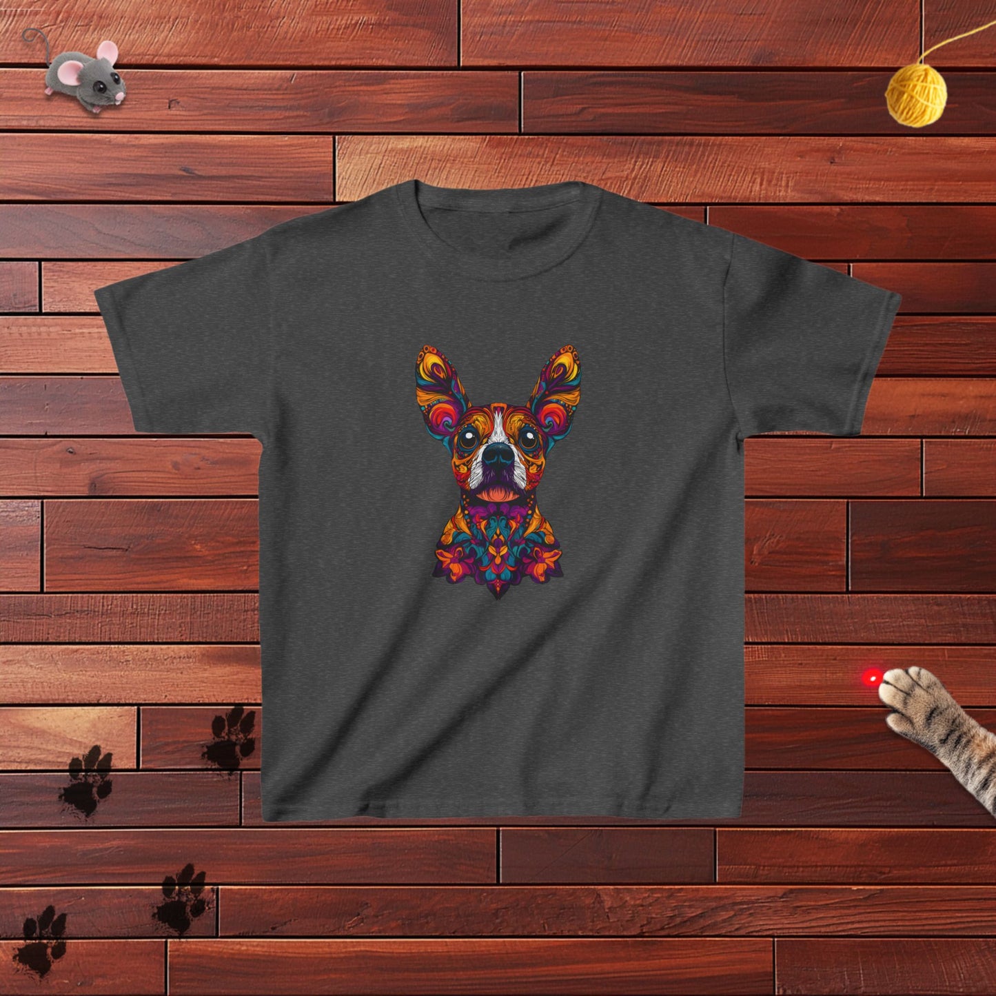 Dia De Muerte Frenchie Kids Tee