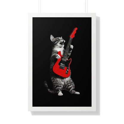 Guitar Gato Framed Wall Art