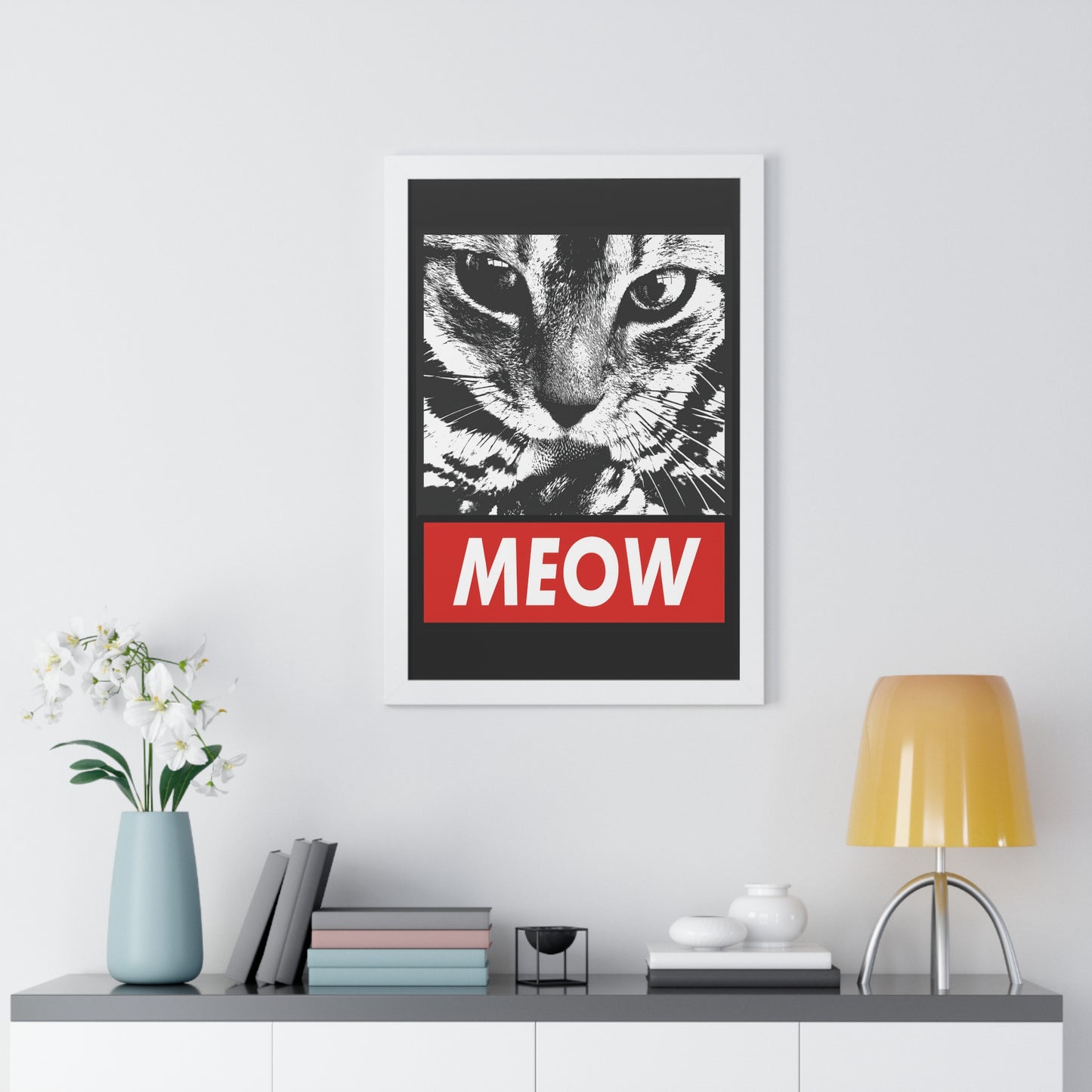 Meow Framed Wall Art