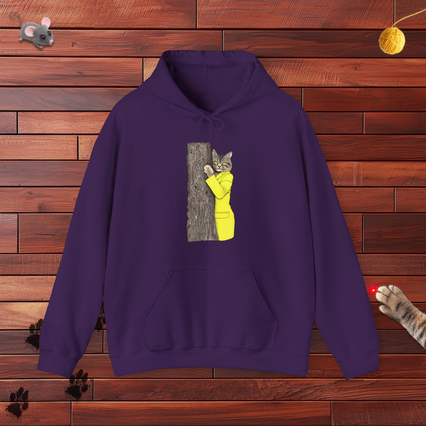 Yellow Jacket Cat Hoodie