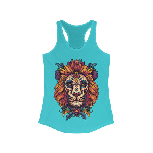 Dia De Muerte Lion Ladies Tank