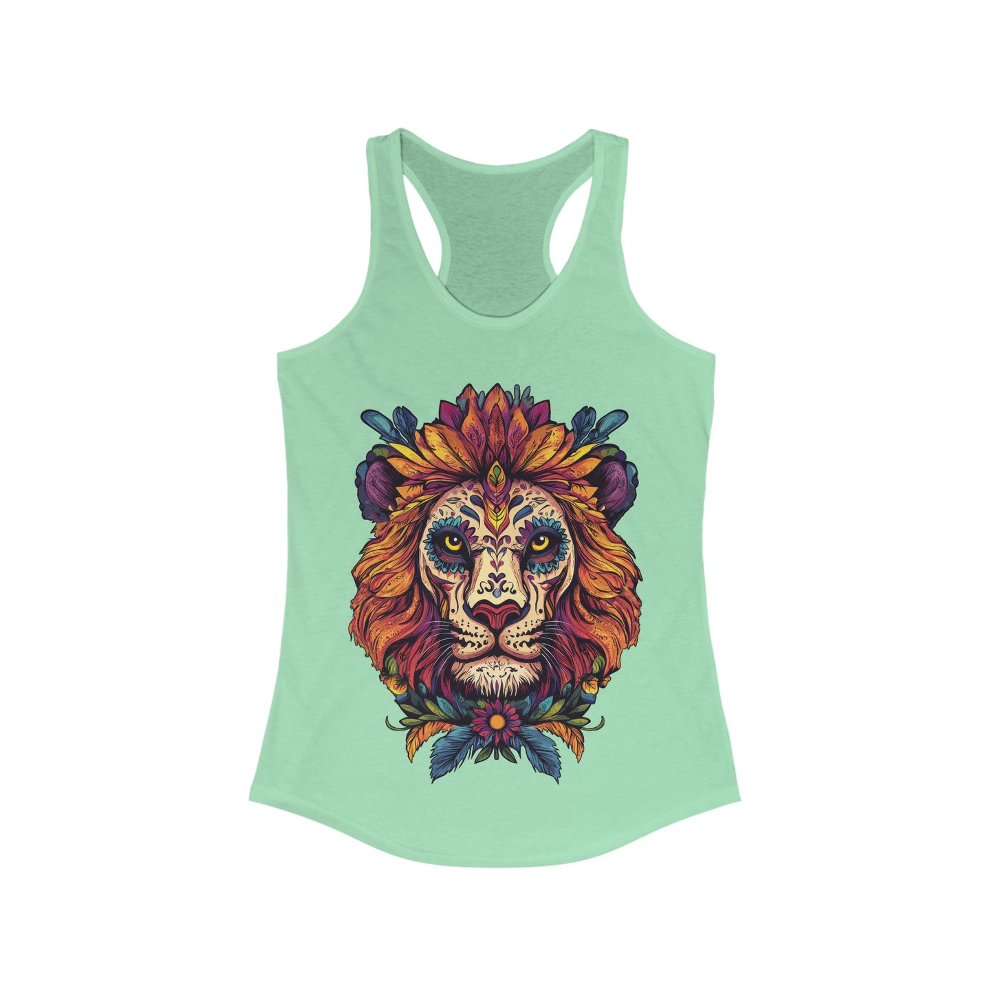 Dia De Muerte Lion Ladies Tank