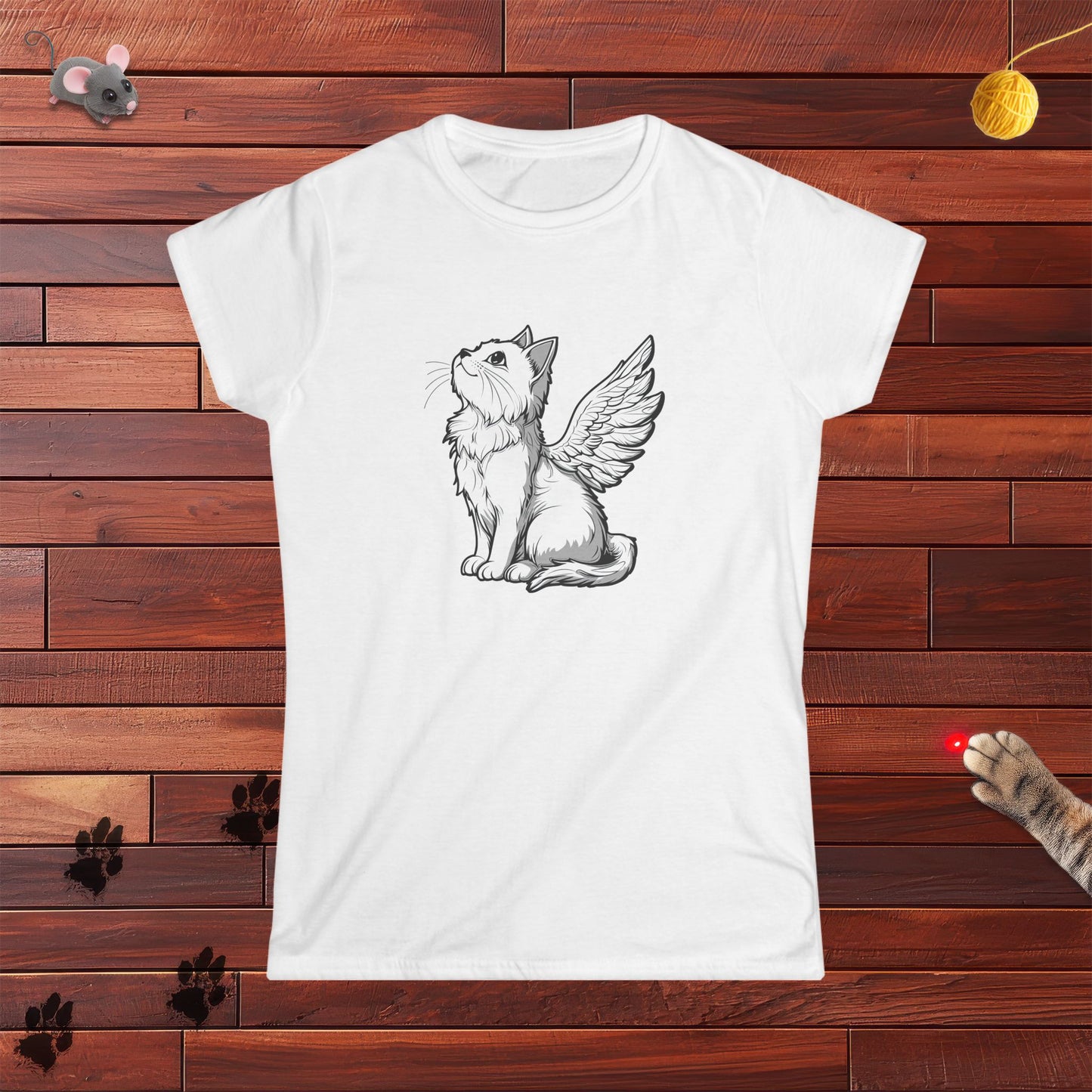 Angel Kitty Ladies Tee