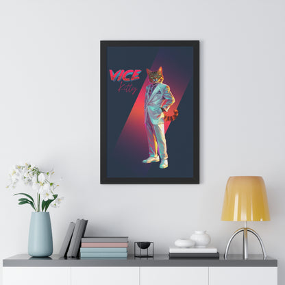 Vice Kitty Framed Wall Art