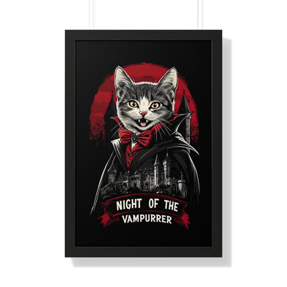 Night Of The Vampurrer Framed Wall Art