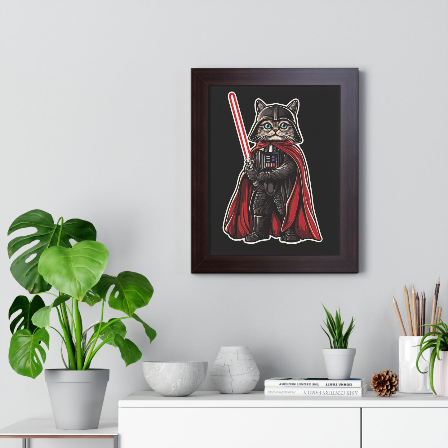 Darth Pawder Framed Wall Art