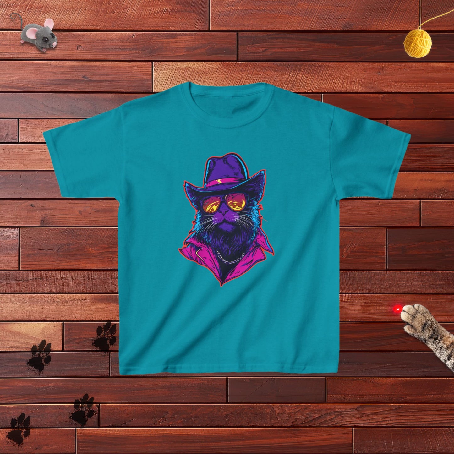 Meowcho Man Kids Tee