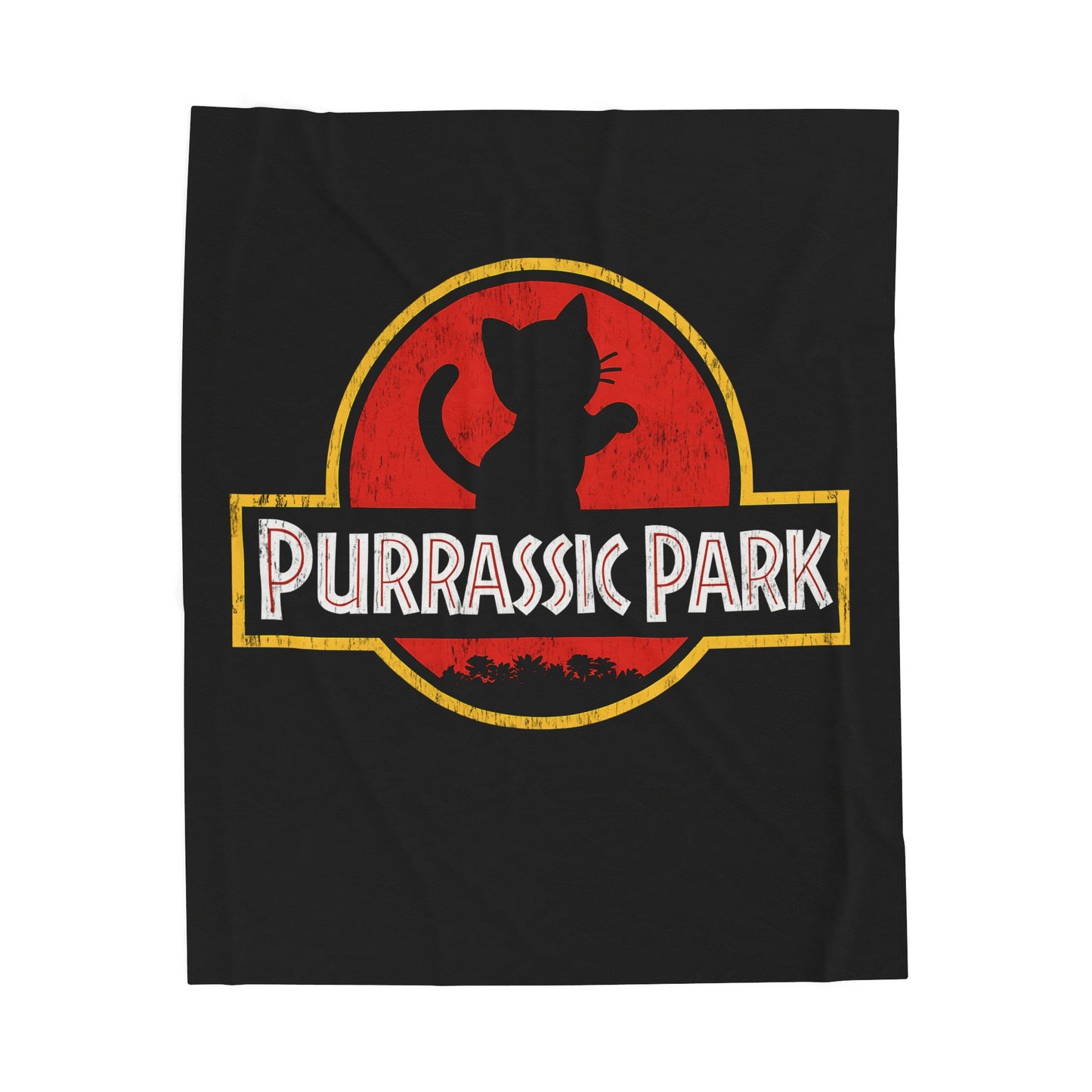 Purrassic Park Velveteen Plush Blanket