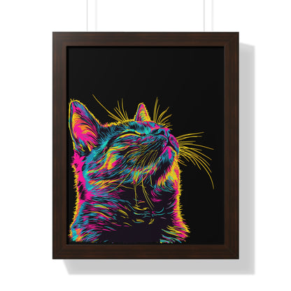 Electric Whiskers Framed Wall Art