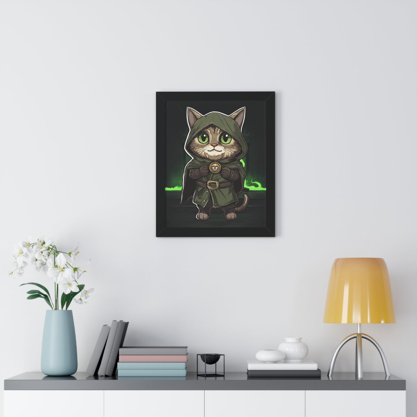 Dr. Doomcat Framed Wall Art