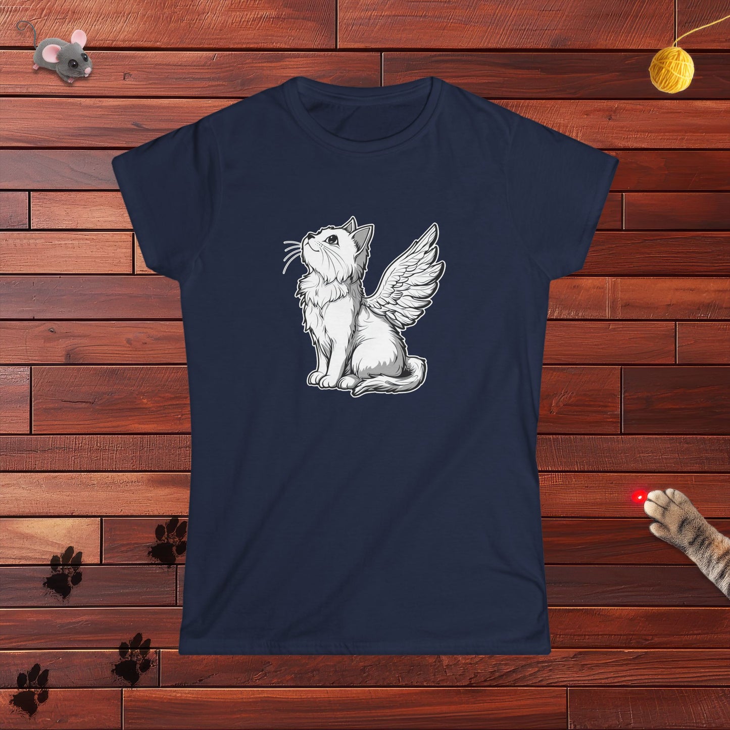 Angel Kitty Ladies Tee