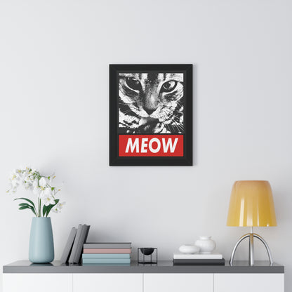 Meow Framed Wall Art