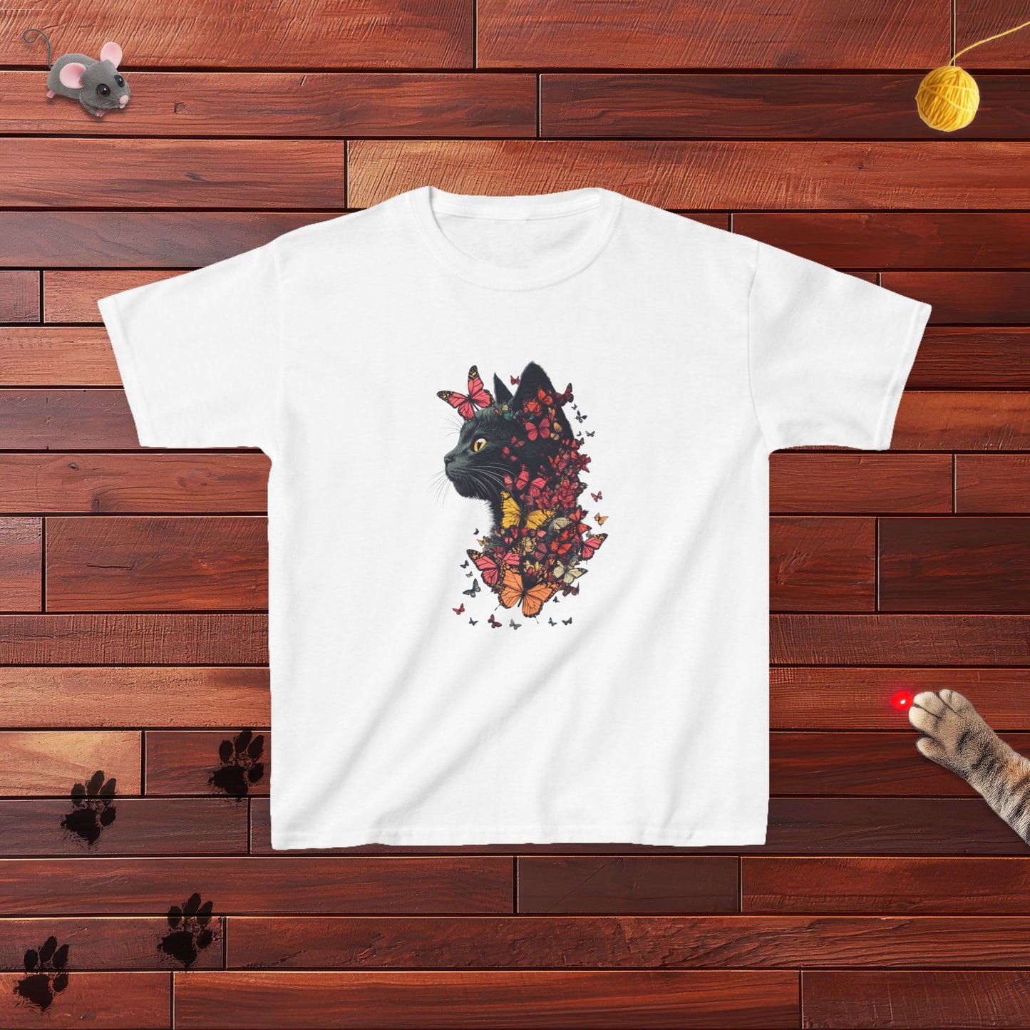 Butterfly Kitty Kids Tee